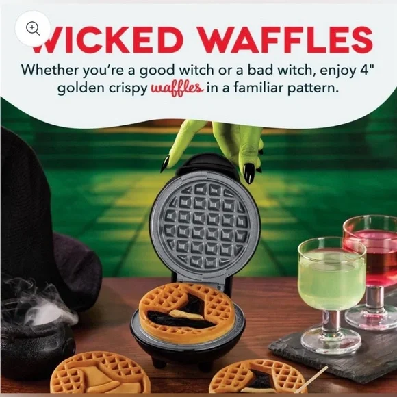 DASH NIB WITCH HAT MINI WAFFLE MAKER - Picture 3 of 4